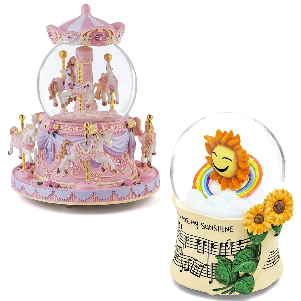 6342 Music Box Snow Globe Gift for Girls Girlfriend Mom Birthdy Christmas